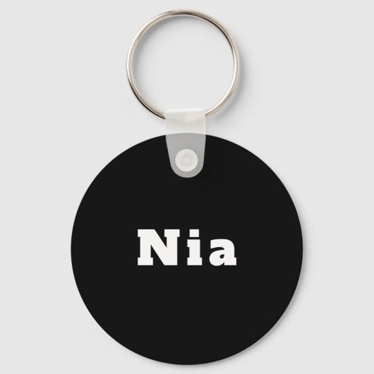 Porte-clés du nom de Nia (Recto)