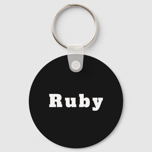 Porte-clés du nom de Ruby (Recto)