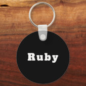 Porte-clés du nom de Ruby (Recto)