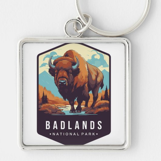 Porte-clés du parc national de Badlands (Devant)