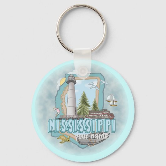 Porte-clés du phare du Mississippi (Recto)