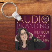 Porte-clés du podcast de branding audio (Recto)