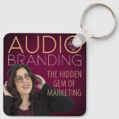 Porte-clés du podcast de branding audio (Dos)