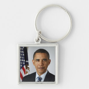 Porte-clés du portrait présidentiel de Barack Obam