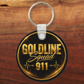 Porte-clés du répartiteur 911 - GoldLineSquad | Ca (Recto)