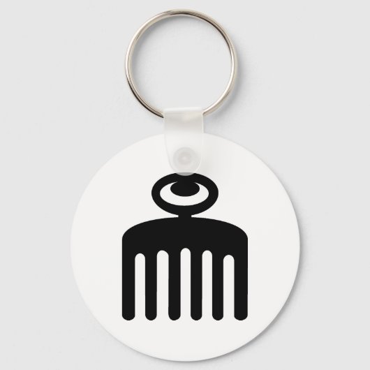 Porte-clés Duafe | Symbole Adinkra pour la beauté féminine (Recto)