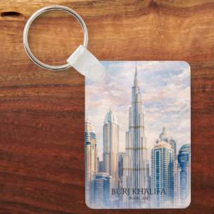 Porte-clés Dubaï Burj Khalifa Cité de Luxe Toits de la Ville 