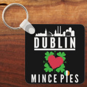 Porte-clés Dublin Loves Mince Pies Cityscape (Recto)