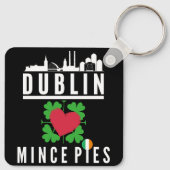 Porte-clés Dublin Loves Mince Pies Cityscape (Dos)