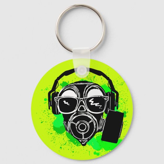 Porte-clés Dubstep Gasmask (Recto)