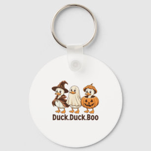 Porte-clés Duck Boo Drôle Mignonne Éffrayant Halloween Retro