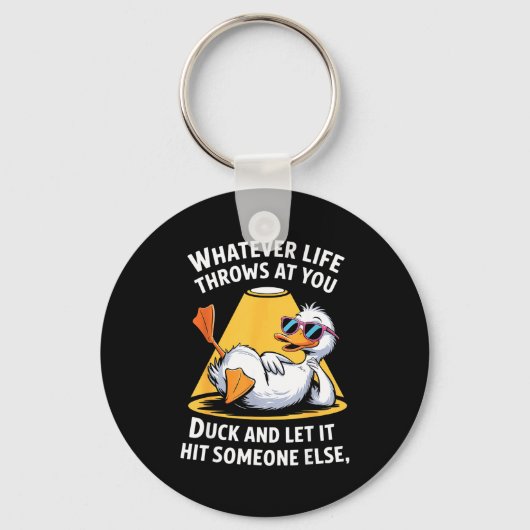 Porte-clés Duck Lover Funny Quote For Men Women Boys Kids Gra (Recto)