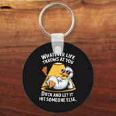 Porte-clés Duck Lover Funny Quote For Men Women Boys Kids Gra (Recto)