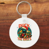 Porte-clés Duck The Halls Funny Christmas Lights Hunting Seas (Recto)