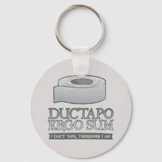 Porte-clés Ductapo Ergo Sum. Je fais du ruban adhésif, donc j