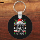 Porte-clés Due To Inflation This Is My Ugly Sweater Family Ch (Recto)
