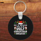 Porte-clés Due To Inflation Ugly Christmas Sweater Xmas Men W (Recto)