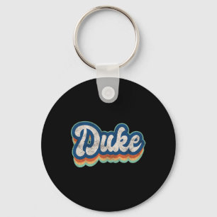 Porte-clés Duke Prénom Garçon Style Vintage les années 70 80s