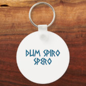 Porte-clés dum spiro spero Latein latin (Recto)