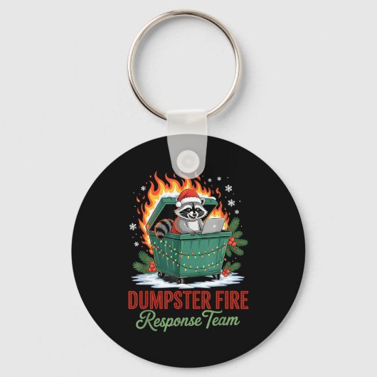 Porte-clés Dumpster Fire Resnse Team Leader Christmas (Recto)