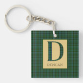 Porte-clés Duncan Tartan Monogramme D (Devant)