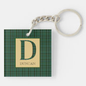 Porte-clés Duncan Tartan Monogramme D (Dos)
