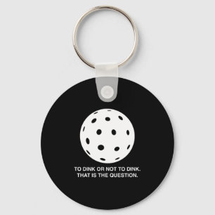 Porte-clés Dunker ou ne pas dunker, design drôle de picklebal
