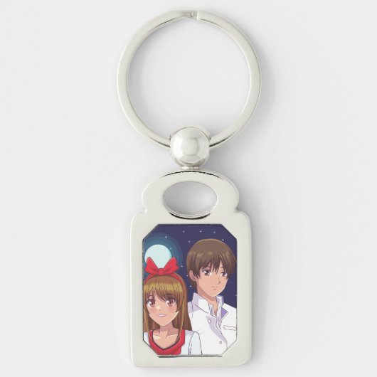 Porte-clés Duo d'animation Moonlight Illustration (Devant)