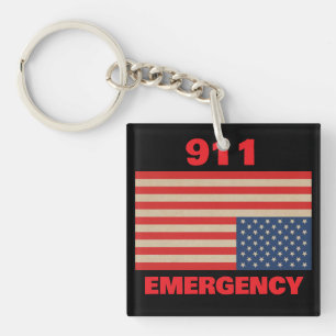Porte-clés d'urgence 911