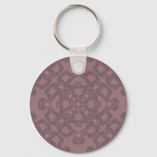 Porte-clés Dusty rose motif (Recto)