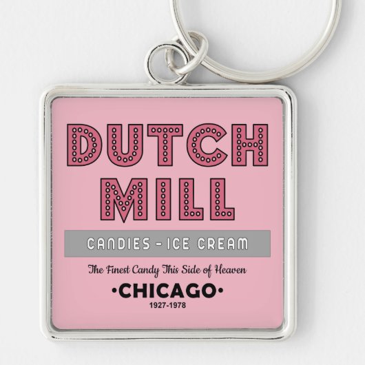 Porte-clés Dutch Mill Candy Company, Chicago, IL (Devant)