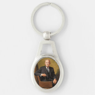 Porte-clés Dwight Eisenhower Président Portrait de la Maison