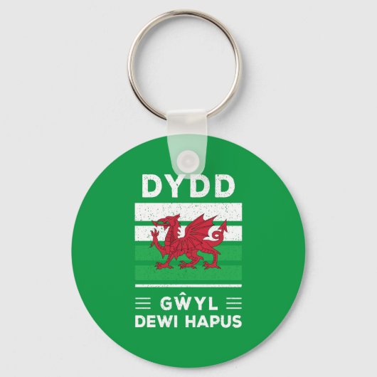 Porte-clés Dydd Giles Dewi Hapus Joyeux St Davids Jour 2 (Recto)
