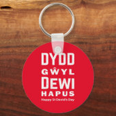 Porte-clés Dydd Giles Dewi Hapus Joyeux St Davids Jour 4 (Recto)