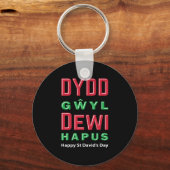 Porte-clés Dydd Giles Dewi Hapus Joyeux St Davids Jour 5 (Recto)