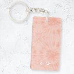 Porte-clés Dye | Coral Pink Modern Pastel<br><div class="desc">Un simple motif de teinture à cravate avec une palette de couleur rose corail pastel. Le parfait cadeau ou accessoire tendance peut être facilement customisé avec votre nom, initiales, monogramme, hashtag ou slogan! Cravate-Dye fait un grand retour en ce moment et est officiellement la plus grande tendance de l'année! Nous...</div>