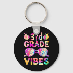 Porte-clés Dye Vibes 3e année Enseignant Premier jour de reto