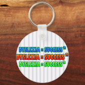 Porte-clés Dyslexie = Success2 logo funky (Recto)