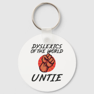 Porte-clés Dyslexiques du monde untie Funny Dyslexia Don