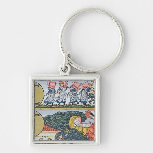 Porte-clés E-F, d'un alphabet basé sur des comptines (Devant)