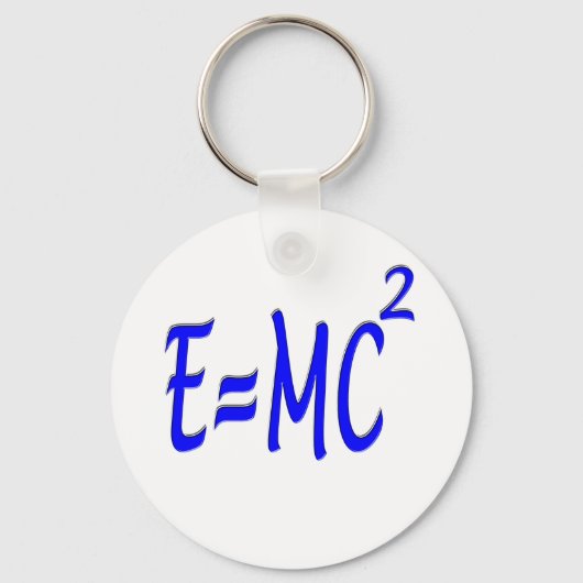 Porte-clés E = MC 2 (bleu) (Recto)