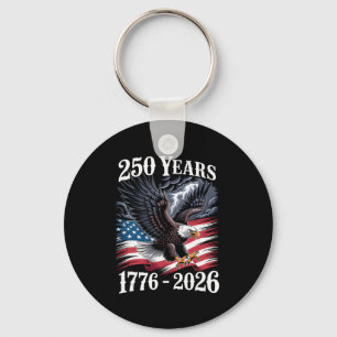 Porte-clés Eagle 250e anniversaire Rétro Fête de l'Indépendan