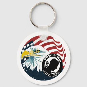 Porte-clés Eagle américain POW-MIA