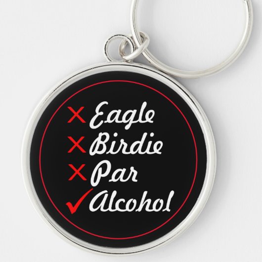 Porte-clés Eagle Birdie par Alcohol Humour (Devant)