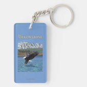 Porte-clés Eagle chauve plongeant - Yellowstone occidental, (Dos)