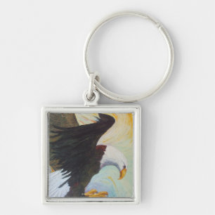 Porte-clés Eagle chauve - un porte - clé de trésor national