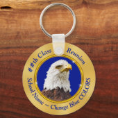 Porte-clés Eagle Class Reunion Gifts with YOUR TEXT or LOGO (Recto)