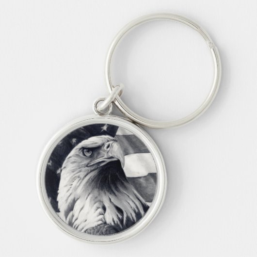 Porte-clés Eagle et porte - clé de drapeau (Devant)