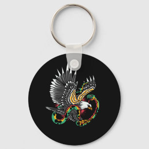 Porte-clés Eagle vs Snake Tattoo Design
