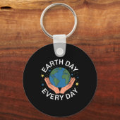 Porte-clés Earth Day Every Day Eco-friendly Nature Lover Desi (Recto)